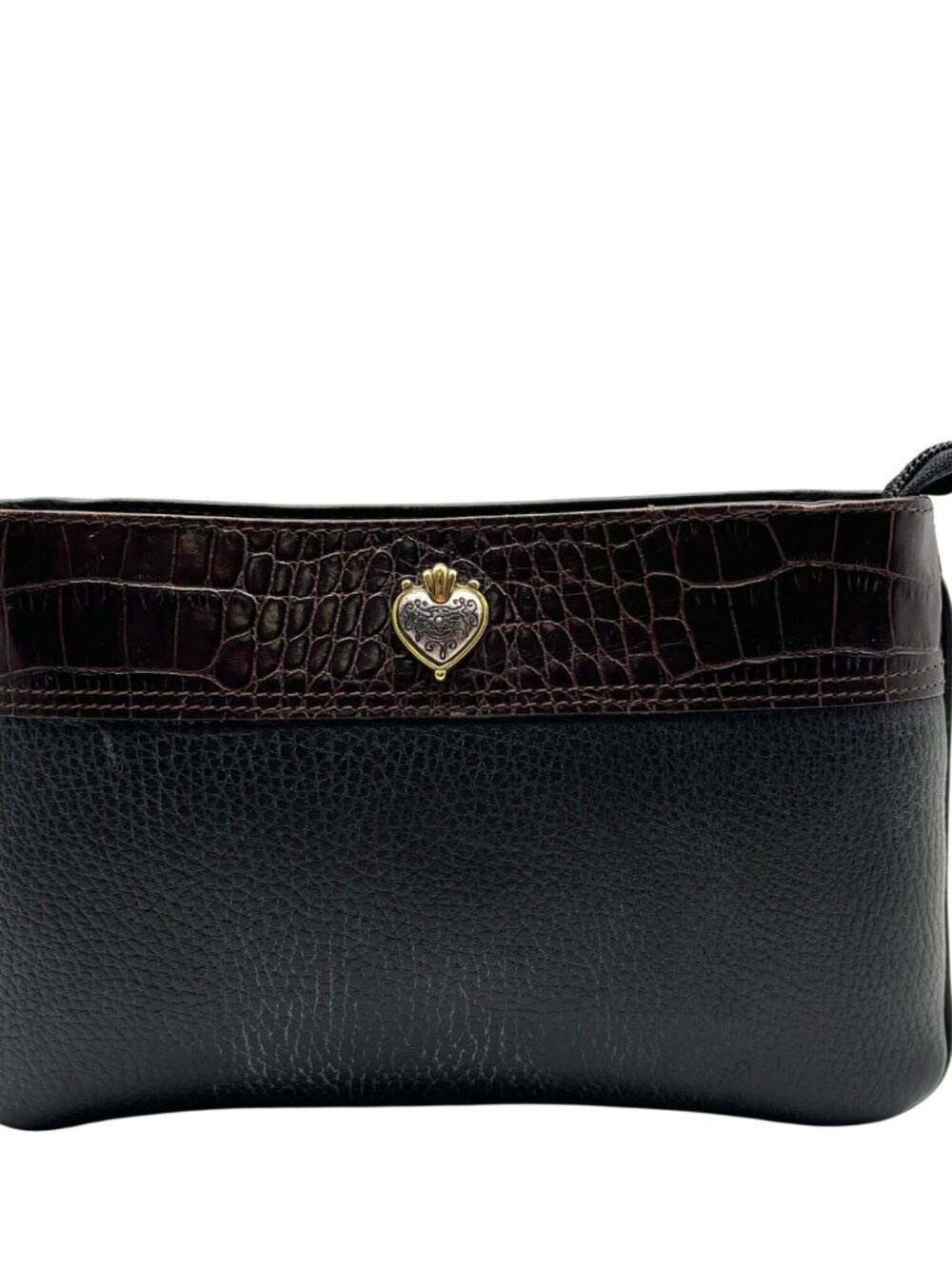 Brighton Two-Tone Brown & Black Crossbody Bag
